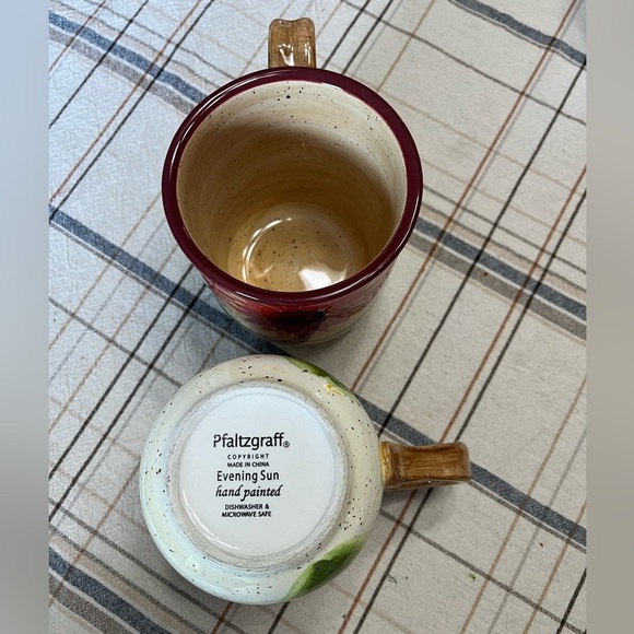 2 Pfaltzgraff Evening Sun Mug Orange Gold Sunflower Speckled Glaze Coffee Mug - Picture 2 of 9